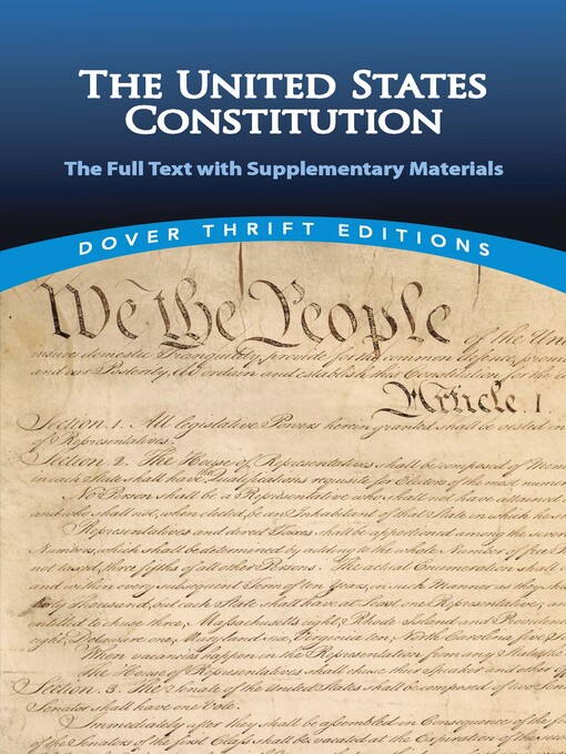 Title details for The United States Constitution by Bob Blaisdell - Available